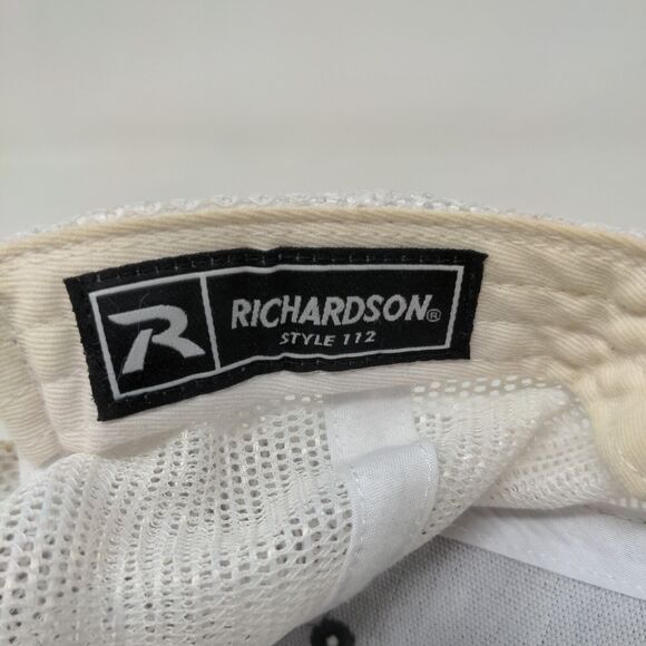 KW Snapback Mesh Back Trucker Hat Gray One Size Embroidered Richardson - Picture 9 of 10